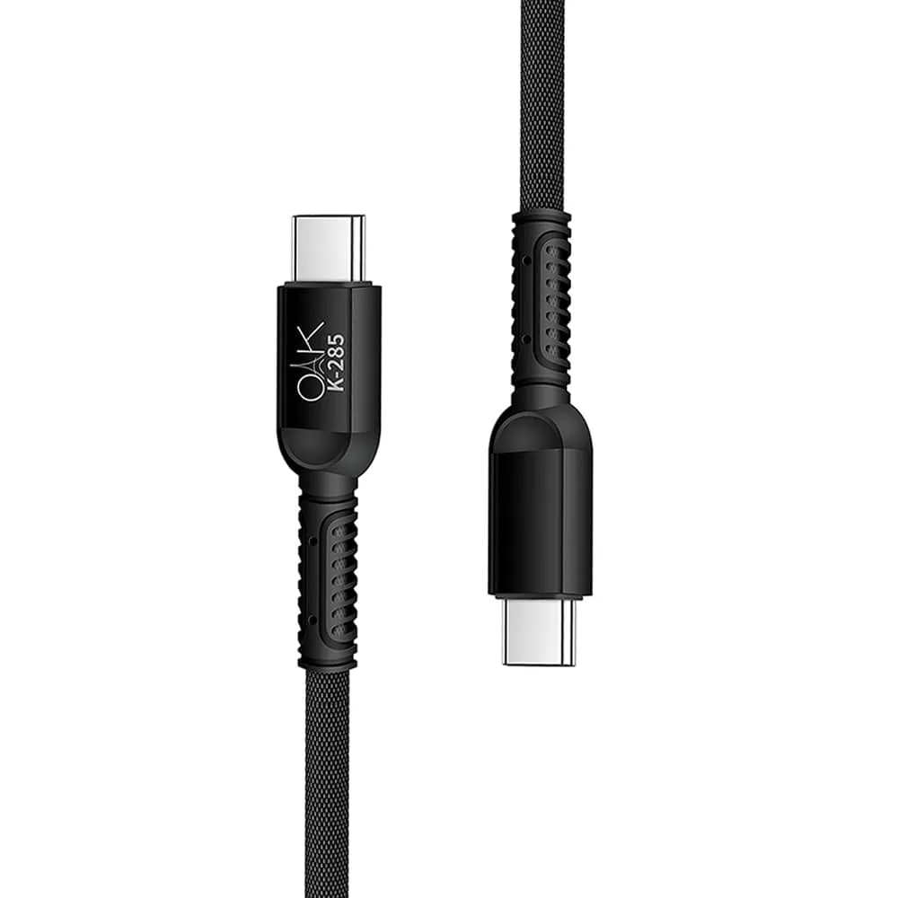 کابل تایپ سی به تایپ سی (USB-C) OAK مدل K-285