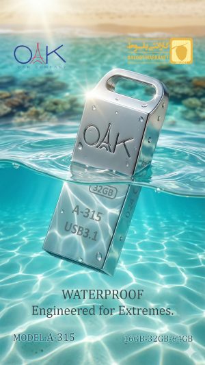 فلش مموری OAK A-315 ظرفیت 64 گیگابایت USB 3.0 | پرسرعت، 60 ماه گارانتی، پرداخت اقساطی + ارسال سریع - تصویر 2
