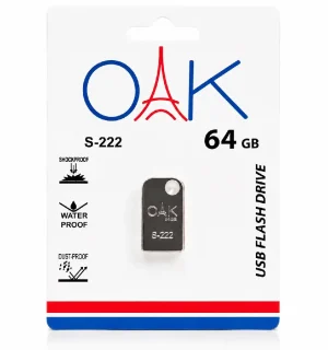 خرید اقساطی فلش مموری OAK S‑222 ظرفیت 64 گیگابایت USB 2.0 | سرعت عالی، 60 ماه گارانتی+ارسال فوری - تصویر 9