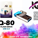 فلش مموری IQ Q-80 ظرفیت 64 گیگابایت | USB 2.0، سرعت بالا، طراحی مدرن و مستحکم، ایده‌آل برای فایل‌های حجیم + گارانتی
