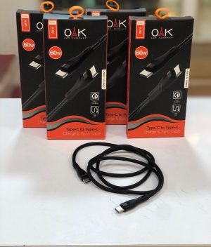 کابل شارژ تایپ C به تایپ C برند OAK  مدل K-60 - تصویر 4