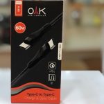 کابل شارژ تایپ C به تایپ C برند OAK  مدل K-60