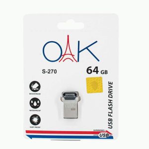 فلش مموری OAK S‑270 ظرفیت 64 گیگابایت USB 2.0 | سرعت فوق‌العاده، 60 ماه گارانتی، اقساطی + ارسال سریع - Image 6