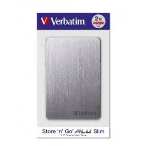 هارد اکسترنال ورباتیم مدل Store n Go ALU Slim ظرفیت 2 ترابایت مدل 53665 دارای رابط USB Type-A 3.2 - تصویر 6
