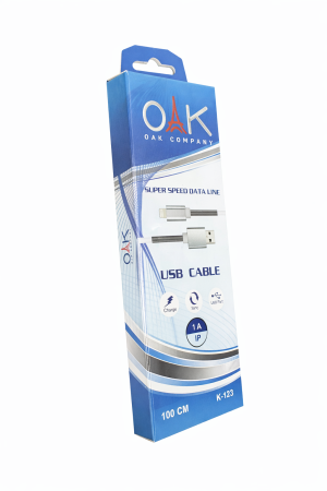 کابل شارژ USB به لایتنینگ OAK مدل K-123 | شارژ سریع + انتقال داده پایدار - تصویر 3