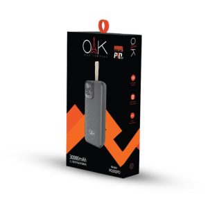 پاوربانک OAK مدل 302PD ظرفیت 30000 میلی‌آمپر با شارژ سریع 22.5 وات و یک‌سال گارانتی معتبر بلوط + اصل - Image 10