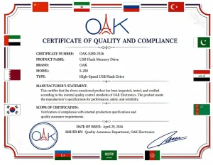 فلش مموری FLASH OAK S-280 ظرفیت 32 گیگابایت | رابط USB 2.0،فروش اقساطی - تصویر 4