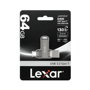 فلش مموری OTG پرسرعت Lexar D400؛ ظرفیت 64 گیگابایت | تجربه نسل جدید انتقال داده با استاندارد USB 3.2 - Image 2