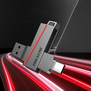 فلش مموری دو سر هایک‌سمی (Hiksemi) مدل Dual Slim E307C ظرفیت 128 گیگابایت رابط USB 3.2 و Type-C - تصویر 5