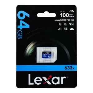 کارت حافظه لکسار (Lexar) مدل 633x microSDXC UHS-I ظرفیت 64 گیگابایت (V30, U3, A1) - Image 2